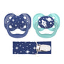 Dr. Brown's Advantage Pacifier with Pacifier Clip, 0-6 Months in Blue