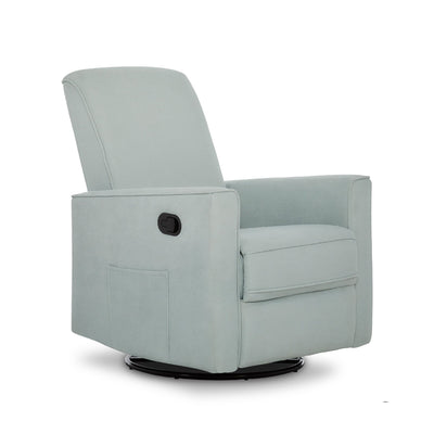 Evolur Raleigh Upholstered Plush Seating Glider Swivel