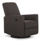 Evolur Raleigh Upholstered Plush Seating Glider Swivel