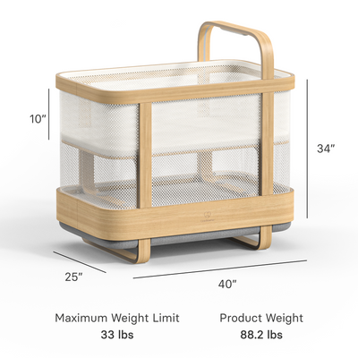 Cradlewise Convertible Smart Bassinet and Crib