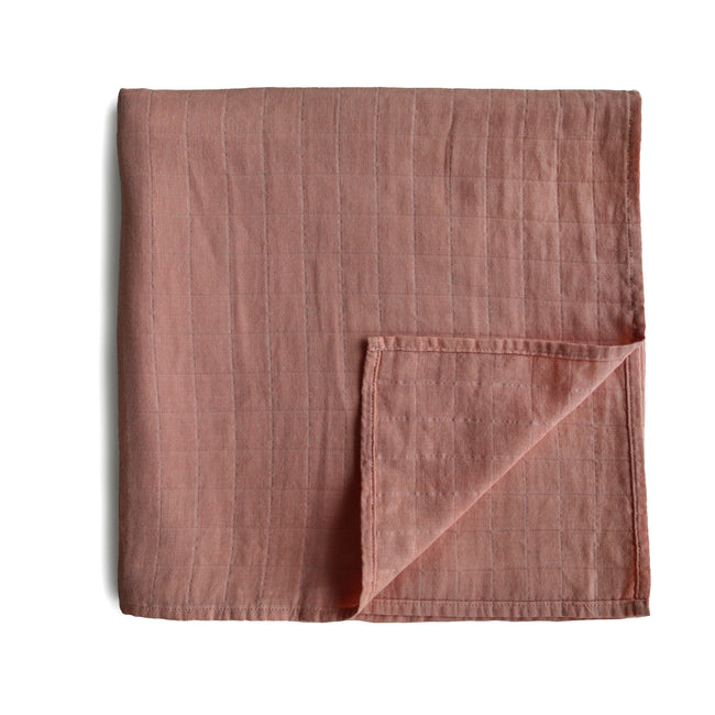 Mushie Organic Cotton Muslin Swaddle Blanket