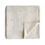 Mushie Organic Cotton Muslin Swaddle Blanket