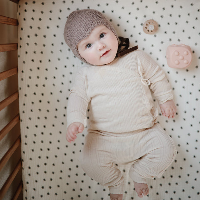 Mushie Mini Muslin Crib Sheet