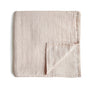 Mushie Organic Cotton Muslin Swaddle Blanket