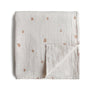 Mushie Organic Cotton Muslin Swaddle Blanket