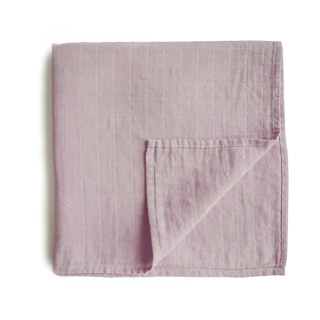 Mushie Organic Cotton Muslin Swaddle Blanket