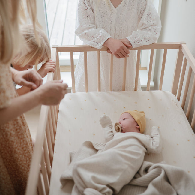 Mushie Mini Muslin Crib Sheet