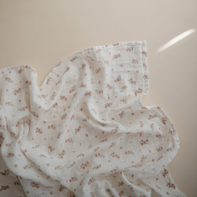 Mushie Organic Cotton Muslin Swaddle Blanket